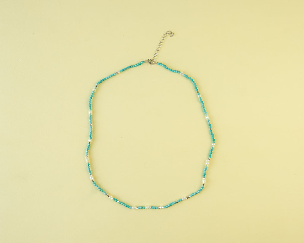 Collar Coral Turquesa
