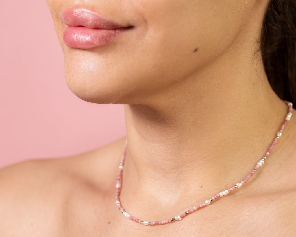 Collar Coral Rodocrosita