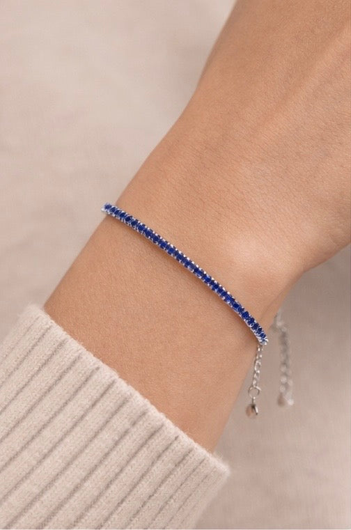 Pulsera Tennis Zafiro