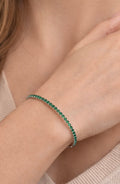 Pulsera Tennis Esmeralda