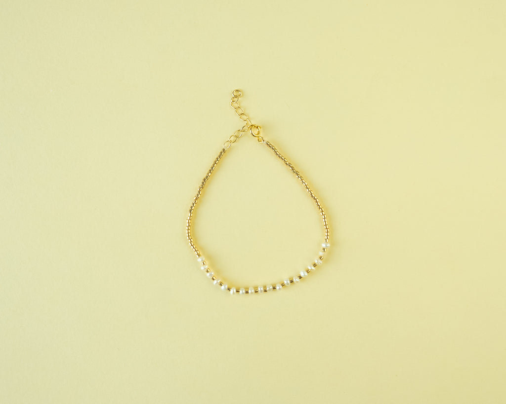 Pulsera Nancy Perla Oro